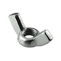 Newport Fasteners Wing Nut, #10-24, Steel, Zinc Plated, 0.47 in Ht, 0.91 in Max Wing Span, 100 PK 559157-PR-100